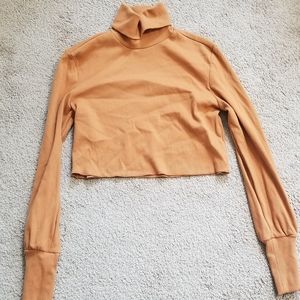 Forever 21 long sleeve turtleneck crop top